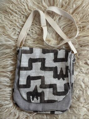NWOT Handmade Cotton Tribal Print Crossbody Messenger Bag